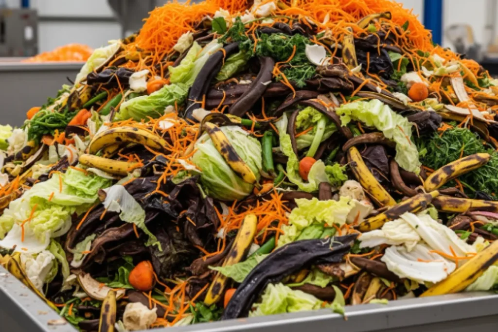 Organic trash on one place