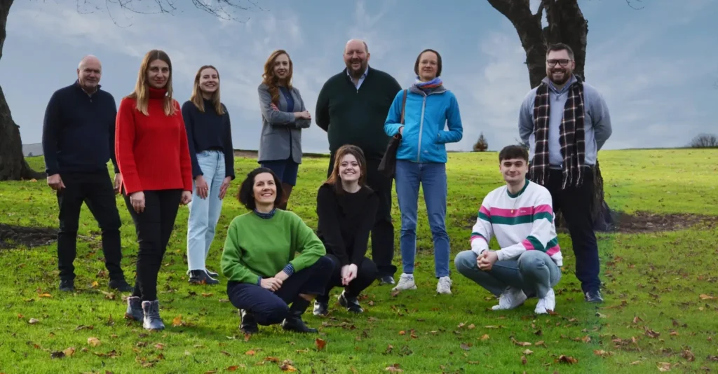 Carbogenics team pictured in nature