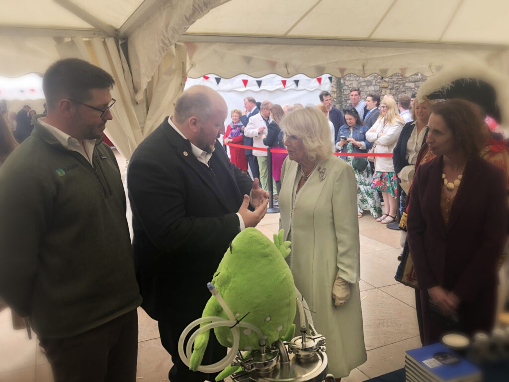 Carbogenics CEO Ed Craig and Queen Camilla