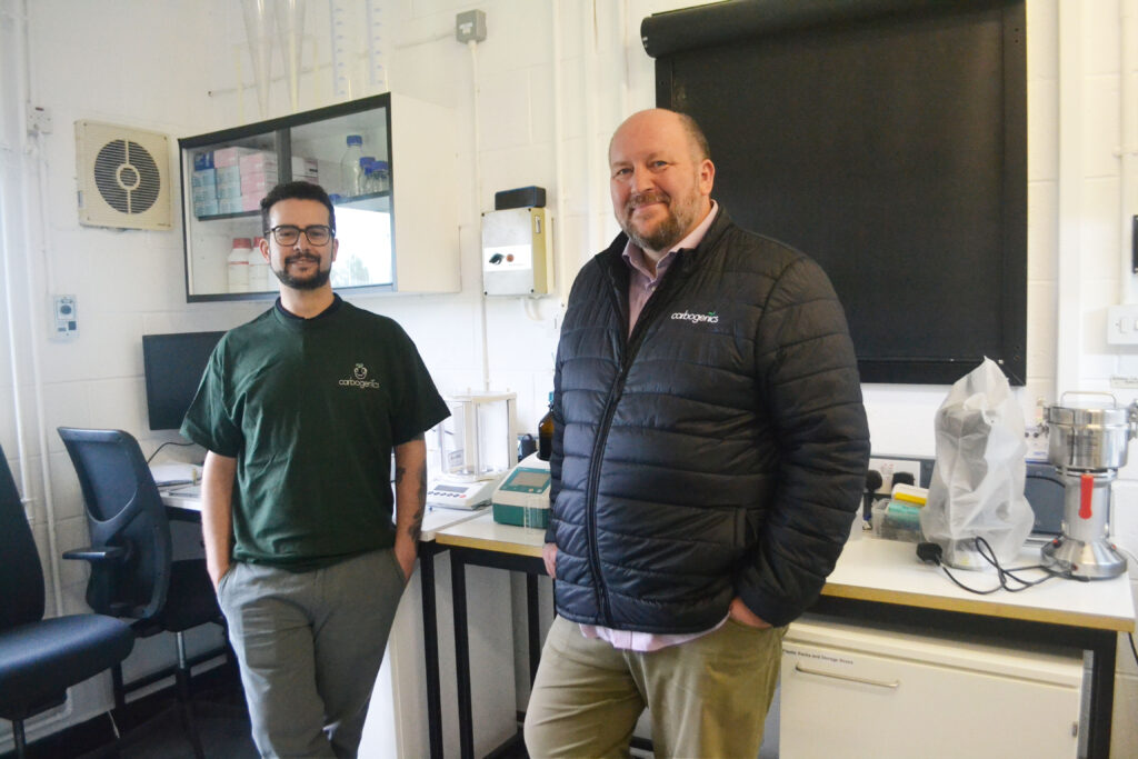 Loic R&D Director with Ed Craig CEO Carbogenics